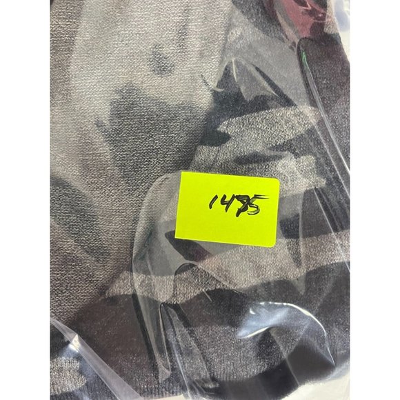 Sanctuary Women's Gray Camo Pullover V Neck Pocket Sweatshirt Long Sleeve Size S - Picture 9 of 9